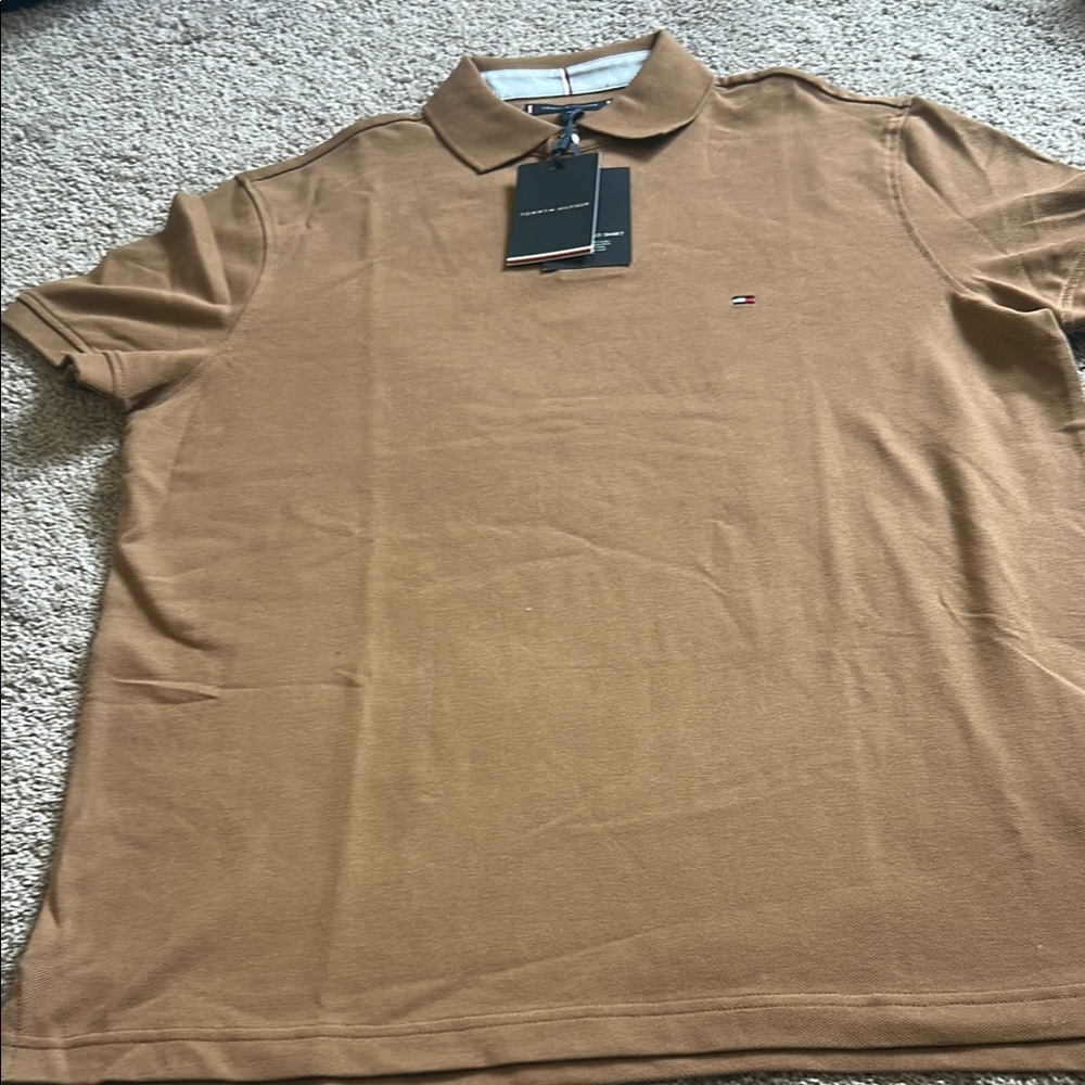 Tommy Hilfiger Men's Brown Polo Shirt